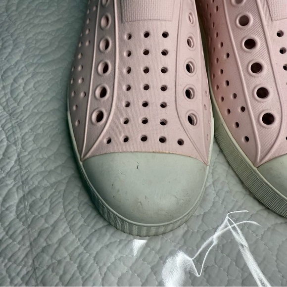 Native Shoes Pink and White Perforated Sneakers - Picture 7 of 9